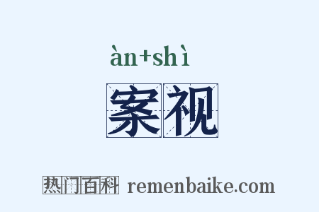 案视是什么意思的图片